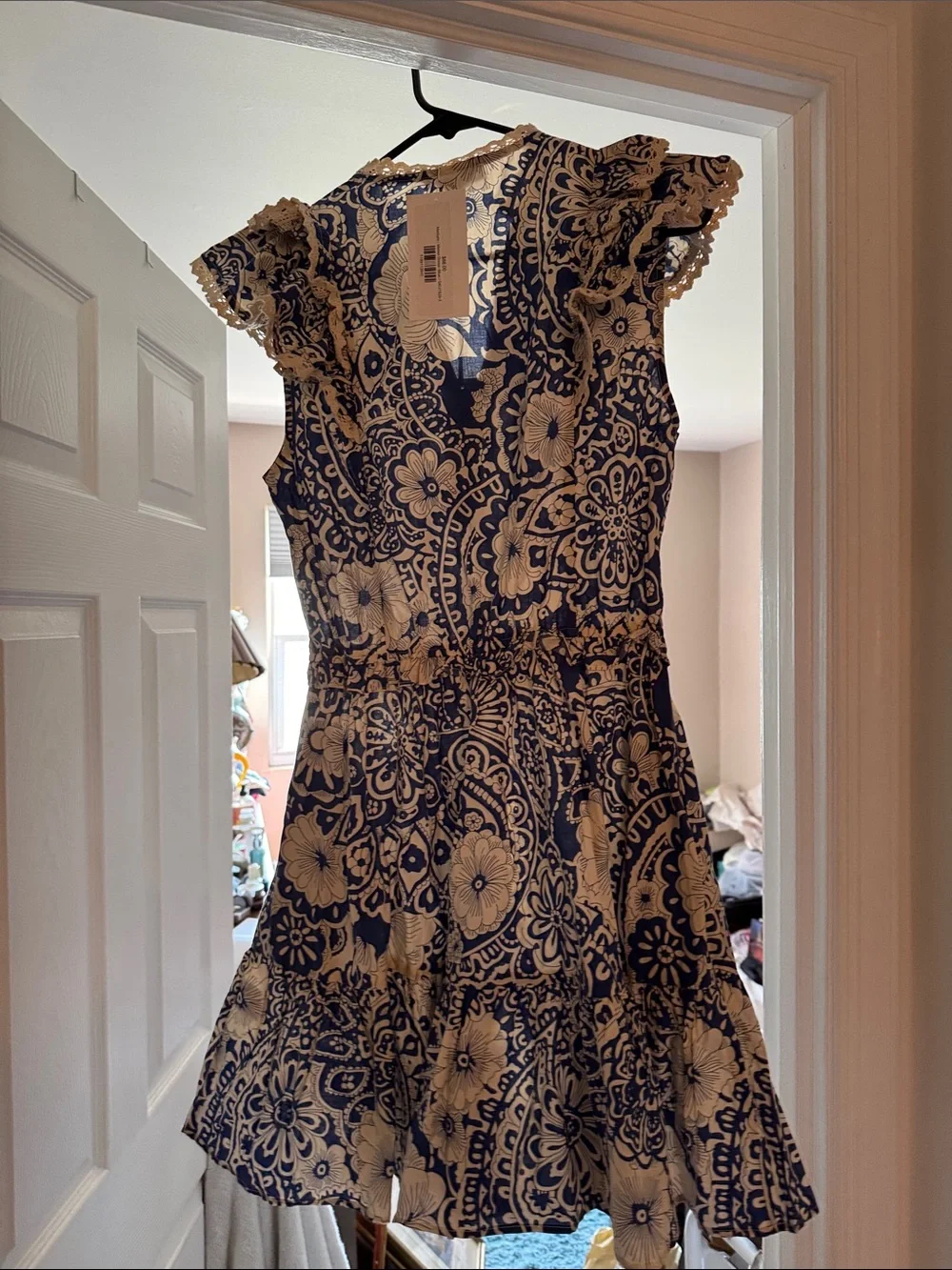 Pinch Blue and White Floral Mini Dress - Picture 4 of 4